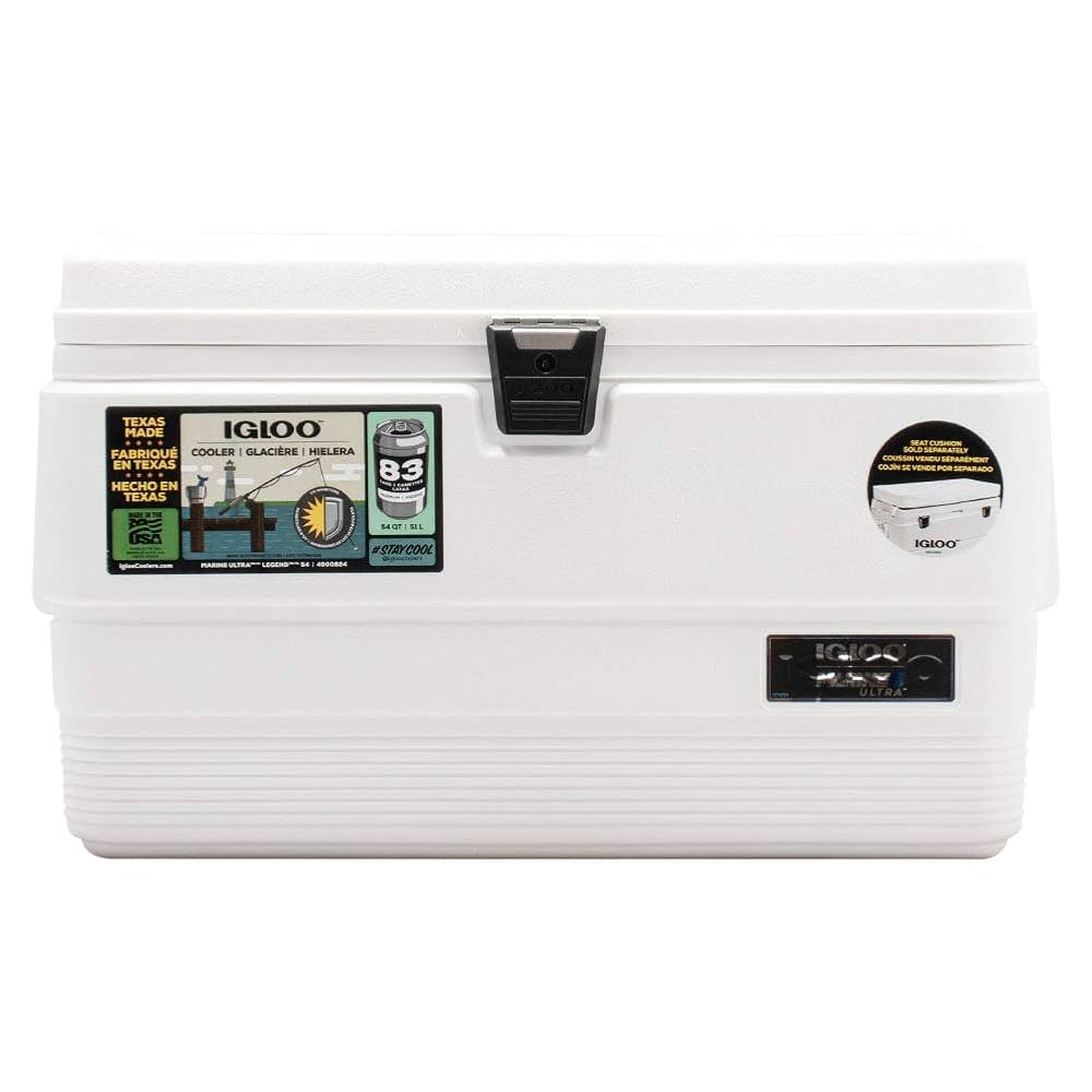 IGLOO - 美品 IGLOO クーラーボックス 54QT 51L マリン MARINE Amazon | [ イグルー ] IGLOO クーラーボックス 51L マリン